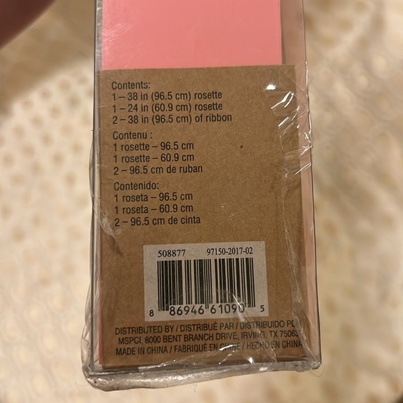 TWO Pink JUMBO Pinwheel Rosettes RECOLLECTIONS CRAFT IT 24” and 38” - Picture 5 of 6